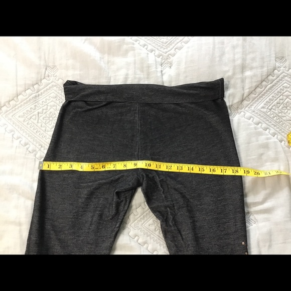 Contrast Embellished Dark Gray Leggings M - Picture 9 of 12